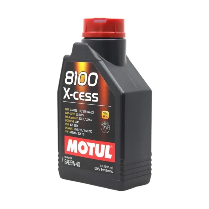 Motul 8100 X-Cess 5W40 1 Lt Tam Sentetik Motor Yağı (6 Adet) - Görsel 2