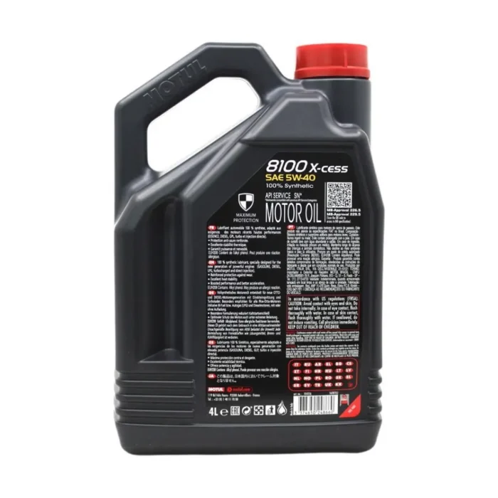 Motul 8100 X-Cess 5W40 4 Lt Tam Sentetik Motor Yağı (4 Adet) - Görsel 4