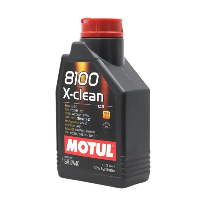 Motul 8100 X-Clean 5W40 1 Lt Tam Sentetik Motor Yağı (12 Adet) - Görsel 2