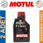 Motul 8100 X-Clean 5W40 1 Lt Tam Sentetik Motor Yağı (2 Adet)
