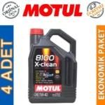 Motul 8100 X-Clean 5W40 4 Lt Tam Sentetik Motor Yağı (4 Adet)