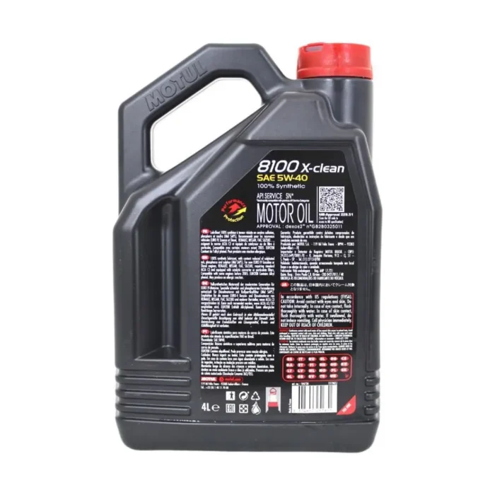 Motul 8100 X-Clean 5W40 4 Lt Tam Sentetik Motor Yağı (4 Adet) - Görsel 4