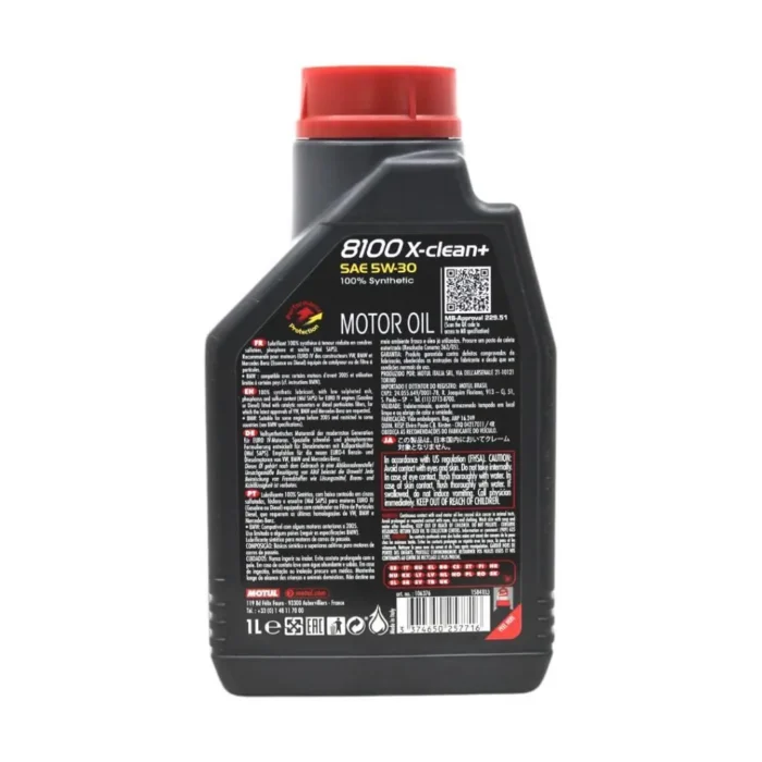 Motul 8100 X-Clean+ 5W30 1 Lt Tam Sentetik Motor Yağı (2 Adet) - Görsel 4