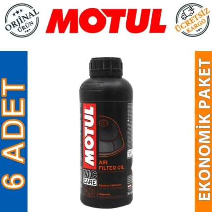 Motul A3 Air Filter Oil 1 lt Hava Filtresi Yağı (6 Adet)