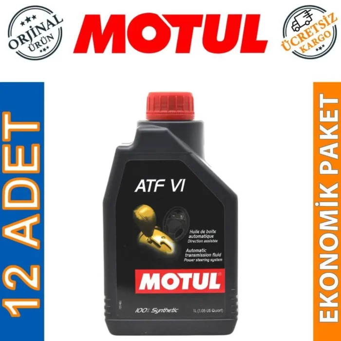 image_1080-1512 Motul ATF VI 1 Lt Otomatik Şanzıman Yağı (12 Adet) - Görsel 1