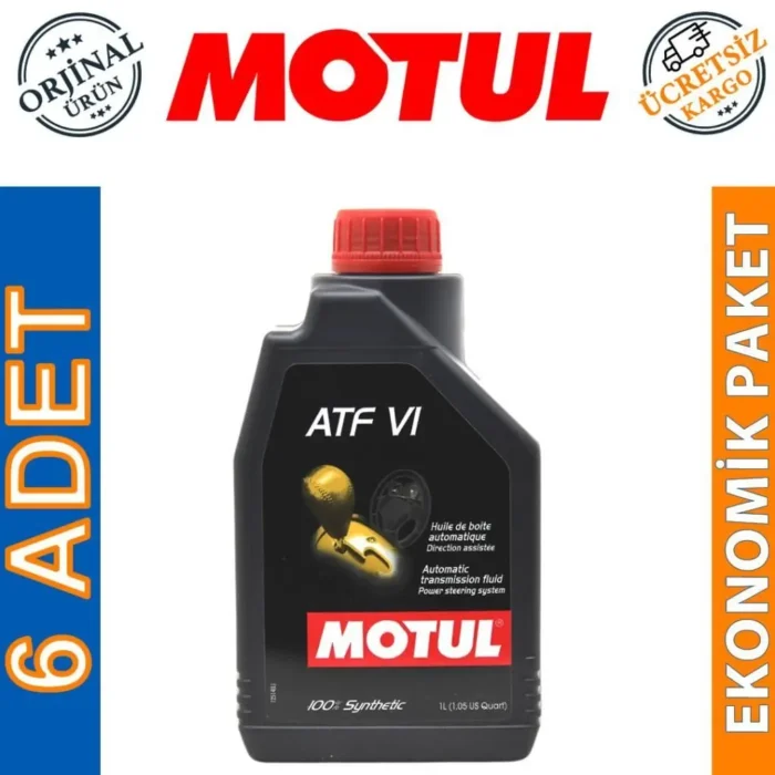 Motul ATF VI 1 Lt Otomatik Şanzıman Yağı (6 Adet) - Görsel 1
