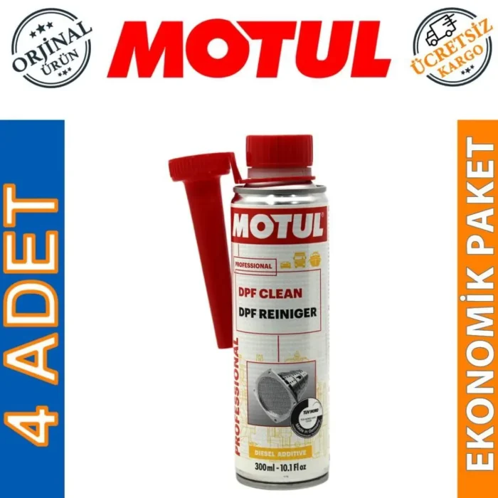 Motul DPF Clean 300 Ml Dizel Partikül Filtre Temizleyici (4 Adet) - Görsel 1