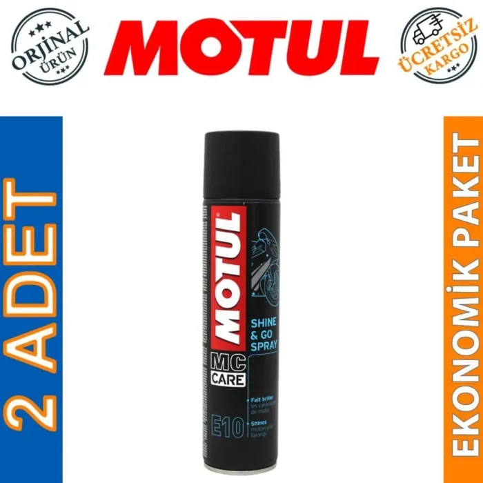 Motul E10 Shine Go 400 Ml Parlatıcı Sprey (2 Adet) - Görsel 1