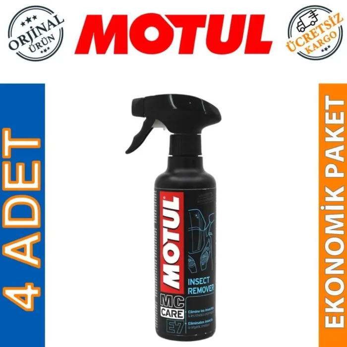 image_1080-1777 Motul E7 Insect Remover Sprey 400 Ml Böcek Temizleyici (4 Adet) - Görsel 1