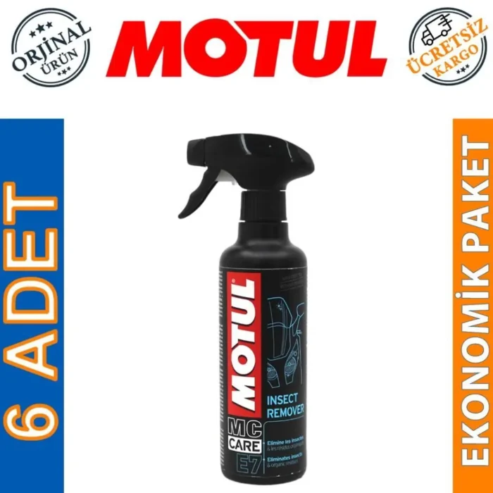 Motul E7 Insect Remover Sprey 400 Ml Böcek Temizleyici (6 Adet) - Görsel 1