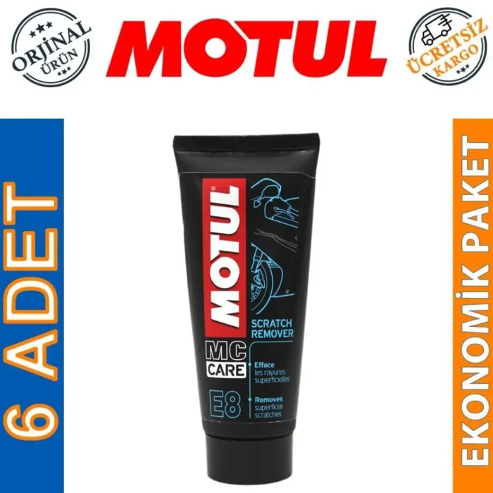 image_1080-1789 Motul E8 Scratch Remover 100 Ml Çizik Giderici Krem (6 Adet) - Görsel 1