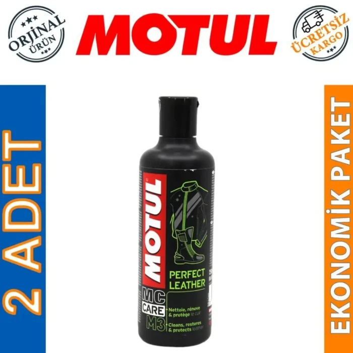 Motul M3 Deri Temizleyici Bakım Kremi 250 Ml Perfect Leather (2 Adet) - Görsel 1