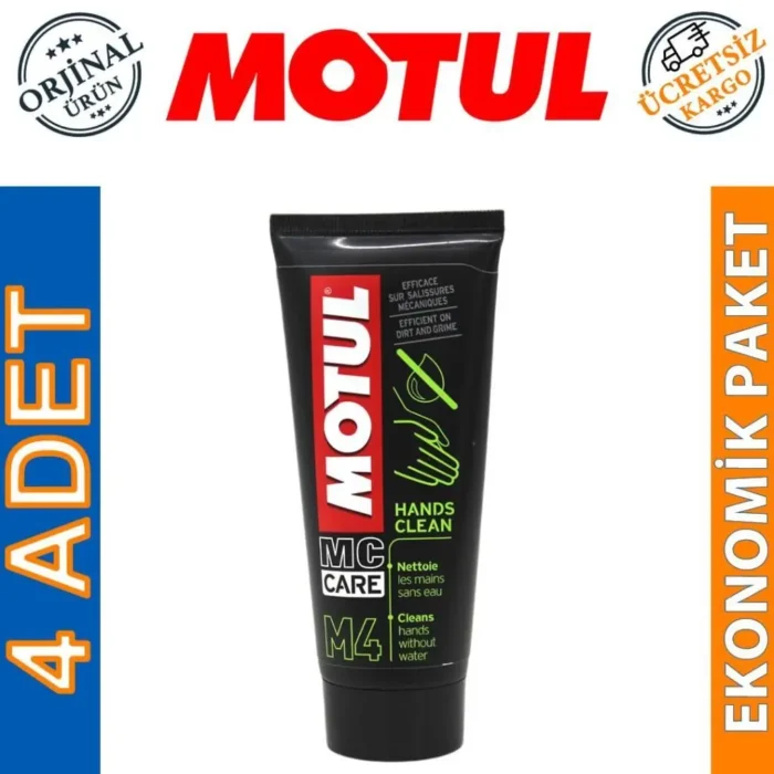 Motul M4 Susuz El Temizleme Kremi 100 Ml Hands Clean (4 Adet) - Görsel 1