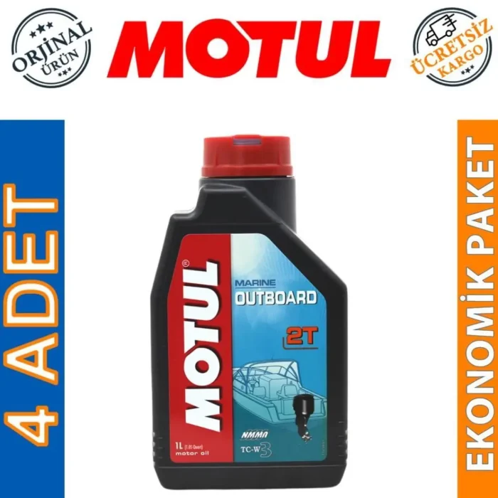 Motul Marine Outboard 2T 1 Lt 2 Zamanlı Tekne Motor Yağı (4 Adet) - Görsel 1