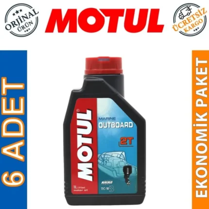 Motul Marine Outboard 2T 1 Lt 2 Zamanlı Tekne Motor Yağı (6 Adet)
