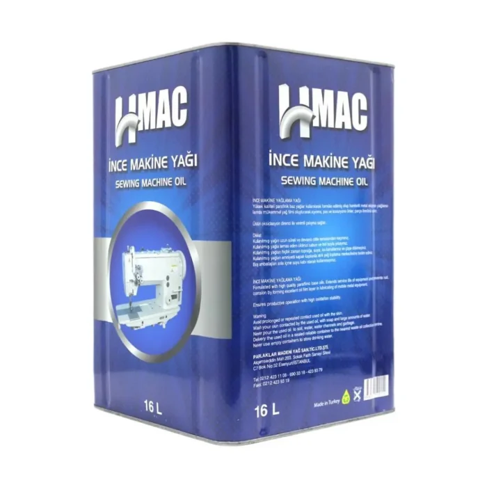 HMac İnce Makine Yağı Dikiş Makine Yağı 16 Litre - Görsel 2