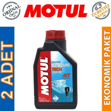 Motul Marine Outboard Tech 4T 10W30 1 Lt Tekne Motor Yağı (2 Adet)