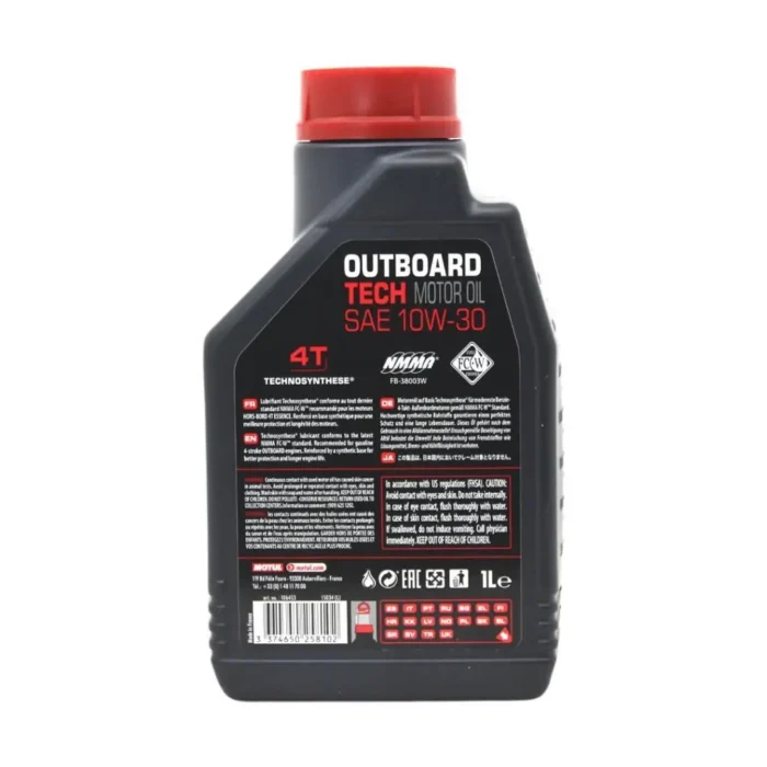 Motul Marine Outboard Tech 4T 10W30 1 Lt Tekne Motor Yağı (2 Adet) - Görsel 4