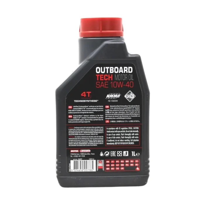 Motul Marine Outboard Tech 4T 10W40 1 Lt Tekne Motor Yağı (2 Adet) - Görsel 4