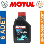 Motul Moto 4T 20W40 1 Lt Mineral Motosiklet Yağı (6 Adet)