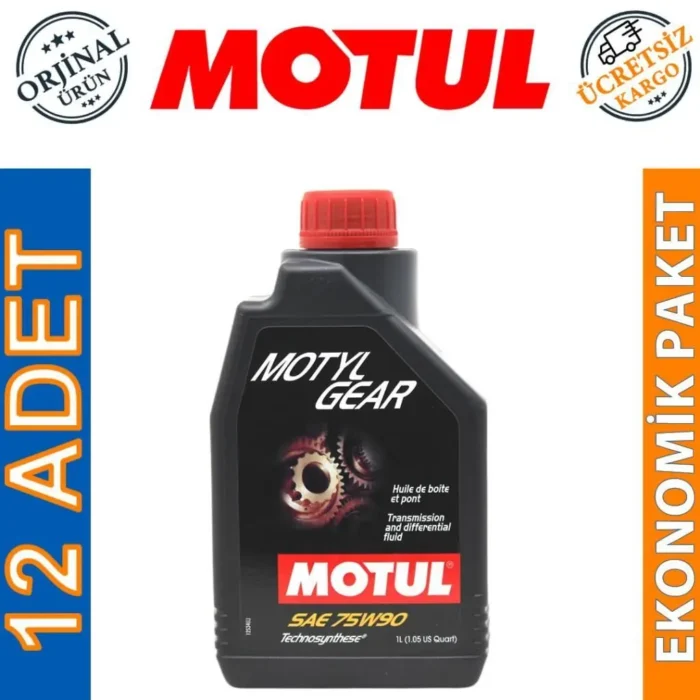 Motul Motylgear 75W90 1 Lt Manuel Şanzıman Yağı (12 Adet) - Görsel 1