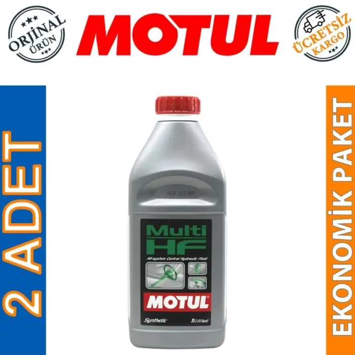image_1080-2257 Motul Multi HF 1 lt Sentetik Hidrolik Direksiyon Sıvısı (2 Adet) - Görsel 1