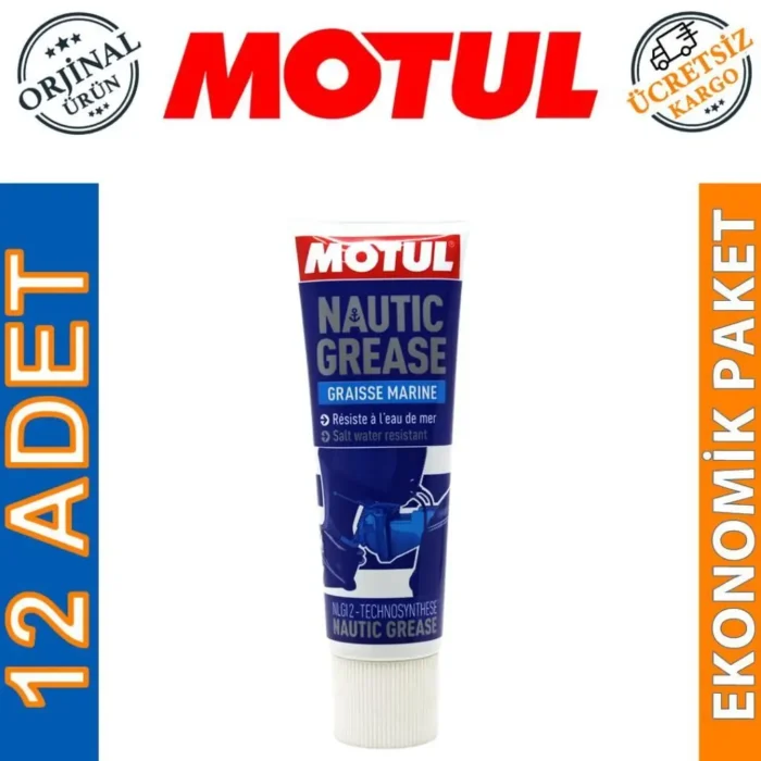 image_1080-2271 Motul Nautic Grease 200 Gr. Deniz Marin Tekne Gresi (12 Adet) - Görsel 1