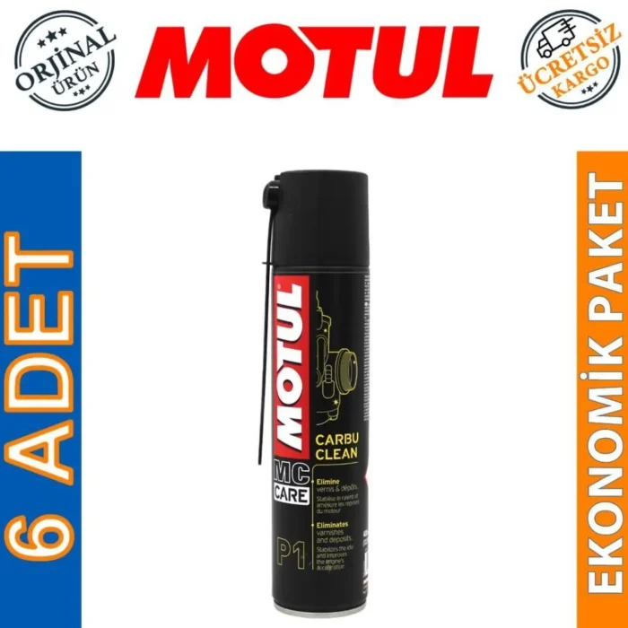 Motul P1 Carbu Clean Sprey 400 Ml Karbüratör Temizleyici (6 Adet) - Görsel 1