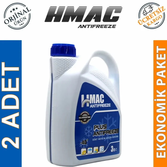 HMac Yeşil Antifriz 3 Lt -40 Derece (2 Adet) - Görsel 1