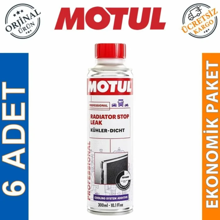 image_1080-2353 Motul Radiator Stop Leak 300 Ml Radyatör Çatlak Tıkayıcı (6 Adet) - Görsel 1
