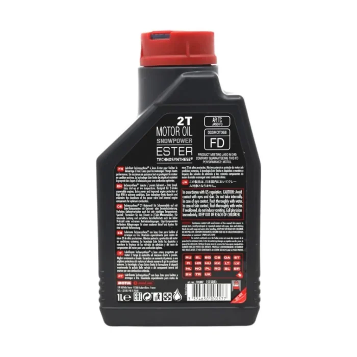 Motul SnowPower 2T 1 Lt 2 Zamanlı Kar Motosiklet Yağı (2 Adet) - Görsel 2