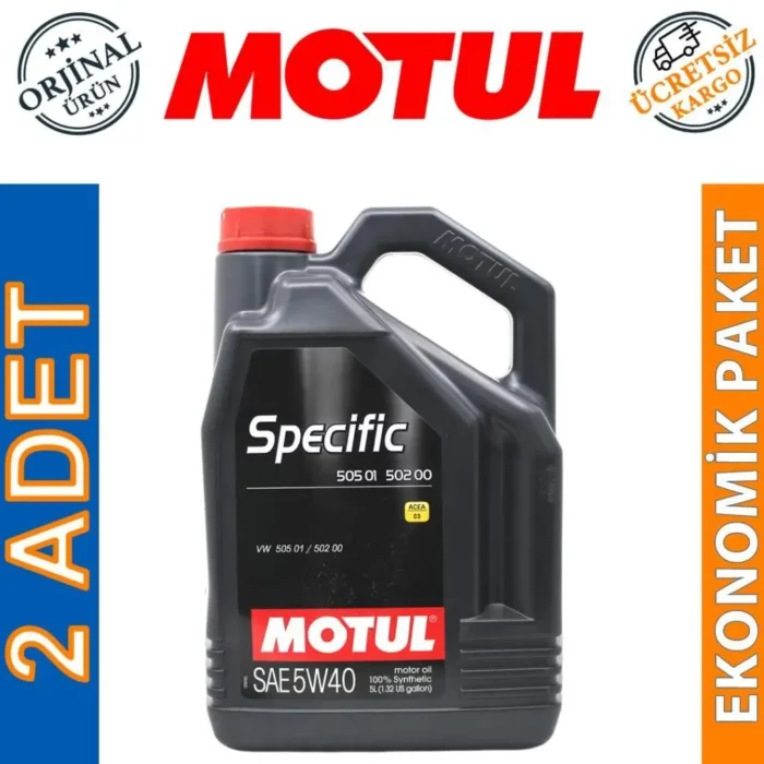 image_1080-2420 Motul Specific 505 01 502 00 5W40 5 Lt Tam Sentetik Motor Yağı (2 Adet) - Görsel 1