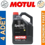 Motul Specific 505 01 502 00 5W40 5 Lt Tam Sentetik Motor Yağı (4 Adet)