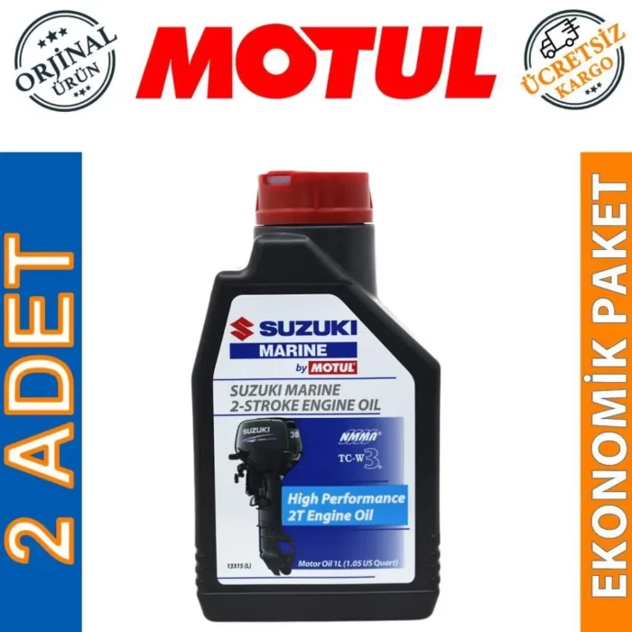 image_1080-2452 Motul Suzuki Marine 2T 1 Lt 2 Zamanlı Tekne Motor Yağı (2 Adet) - Görsel 1