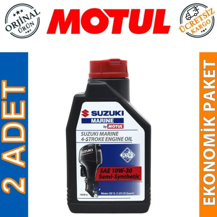 image_1080-2472 Motul Suzuki Marine 4T SAE 10W30 1 Lt Tekne Motor Yağı (2 Adet) - Görsel 1