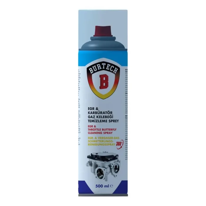 image_1080-26 Burtech Egr Karbüratör Gaz Kelebeği Temizleyici Sprey 500 Ml - Görsel 1