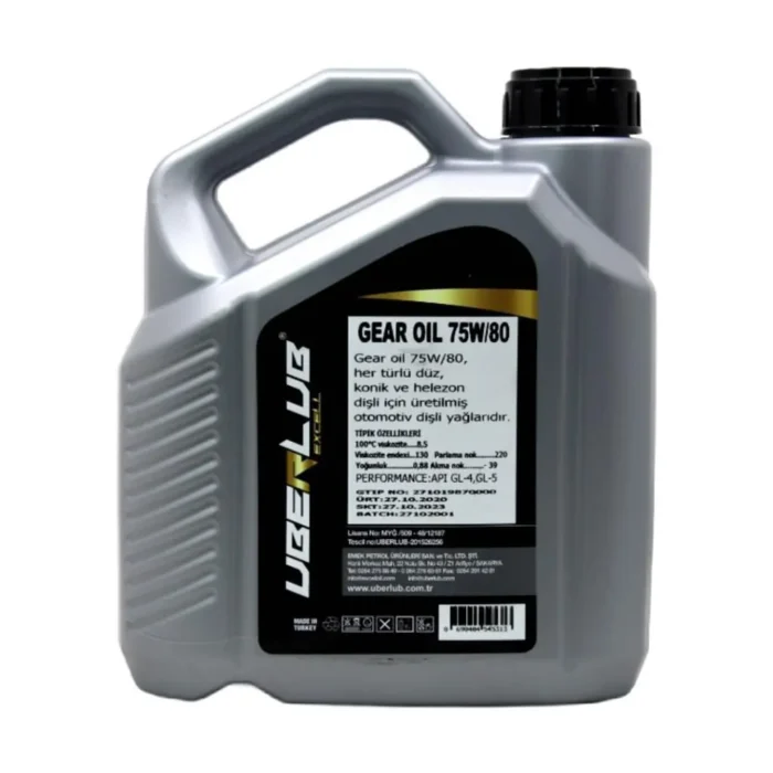 Uberlub Excell Gear 75W80 3 Lt Şanzıman Yağı - Görsel 4