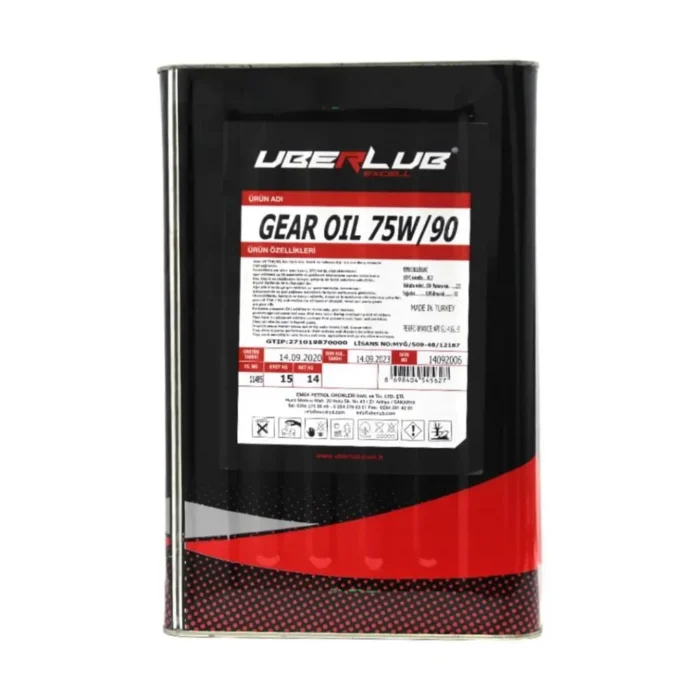 Uberlub Excell Gear 75W90 16 Lt Şanzıman Yağı - Görsel 3
