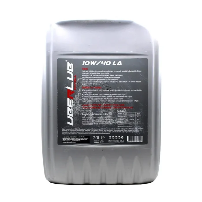 Uberlub Excell Plus 10W40 20 Lt Ağır Dizel Motor Yağı - Görsel 2