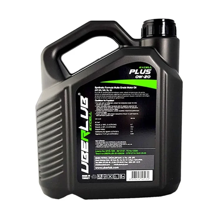 Uberlub Excell Plus SYN 0W20 4 Lt Tam Sentetik Motor Yağı - Görsel 3