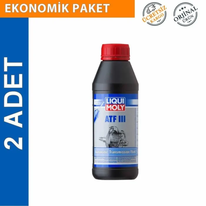 Liqui Moly ATF III Dexron 3 1 Lt Otomatik Şanzıman Yağı (2 Adet) (1043) - Görsel 1