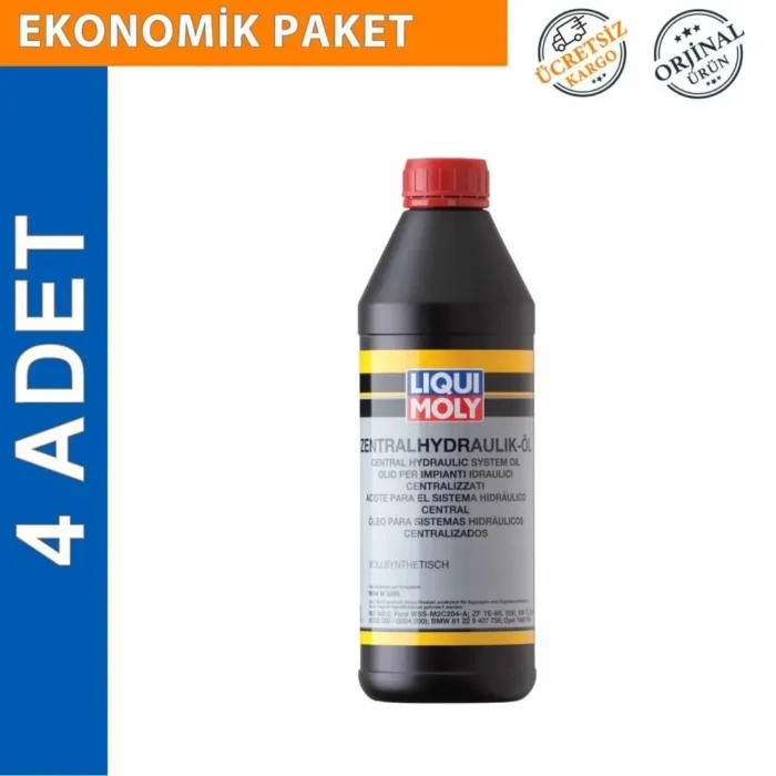 image_1080-324 Liqui Moly Direksiyon ve Merkezi Sistem Hidrolik Yağı 1 Lt (4 Adet) (1127) - Görsel 1