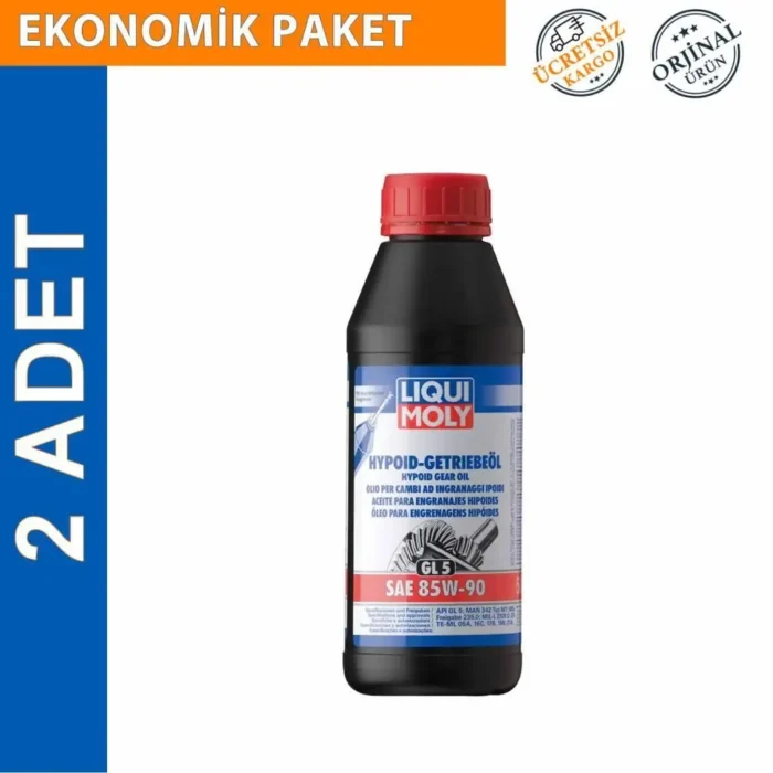 image_1080-380 Liqui Moly GL5 LS SAE 85W-90 Hypoid Şanzıman Yağı 1 Lt (2 Adet) (1410) - Görsel 1