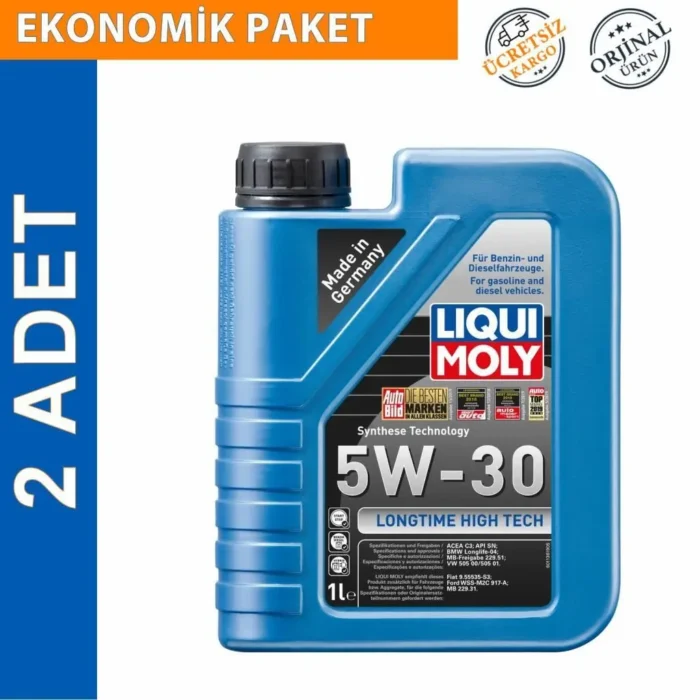 image_1080-426 Liqui Moly Longtime High Tech 5W30 Motor Yağı 1 Lt (2 Adet) (9506) - Görsel 1