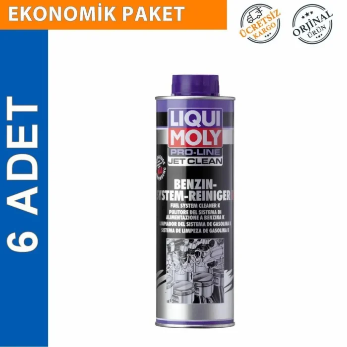 Liqui Moly Pro-Line Jet Clean Benzin Sistem Temizleyici 500 ML (6 Adet) (5152) - Görsel 1