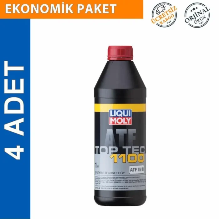 image_1080-529 Liqui Moly Top Tec ATF 1100 Otomatik Şanzıman Yağı 1 Lt (4 Adet) (3651) - Görsel 1