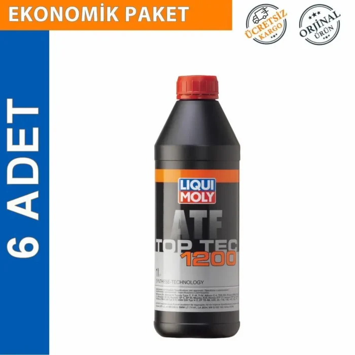 image_1080-534 Liqui Moly Top Tec ATF 1200 Otomatik Şanzıman Yağı 1 Lt (6 Adet) (3681) - Görsel 1