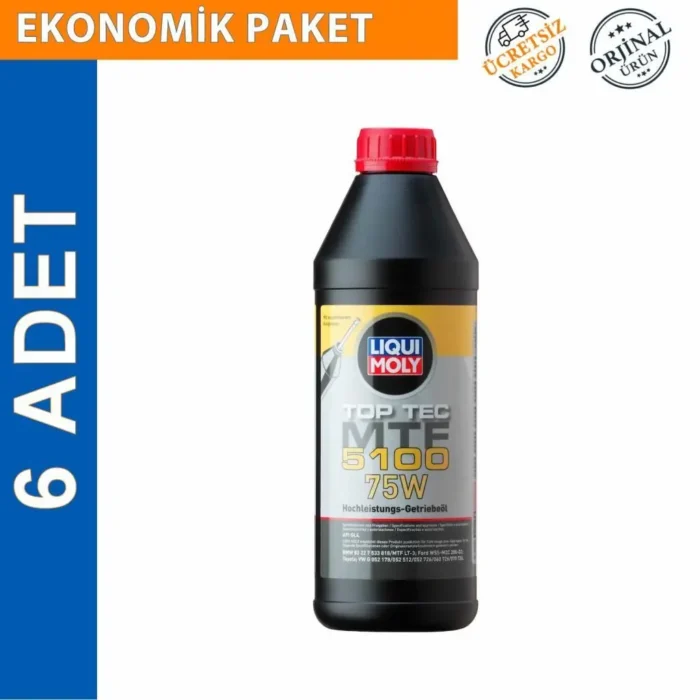 image_1080-542 Liqui Moly Top Tec MTF 5100 75W Şanzıman Yağı 1 Lt (6 Adet) (20842) - Görsel 1