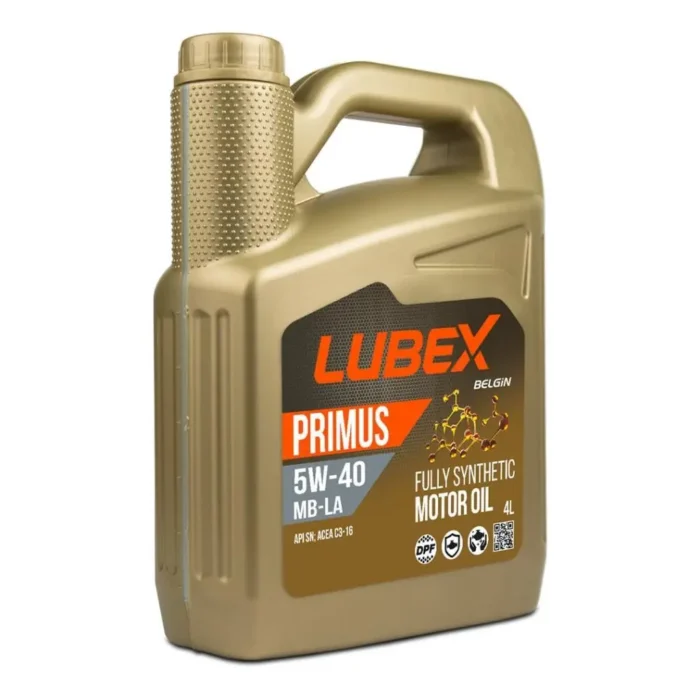 image_1080-600 Lubex Primus MB-LA 5W40 4 Lt Tam Sentetik Motor Yağı - Görsel 1