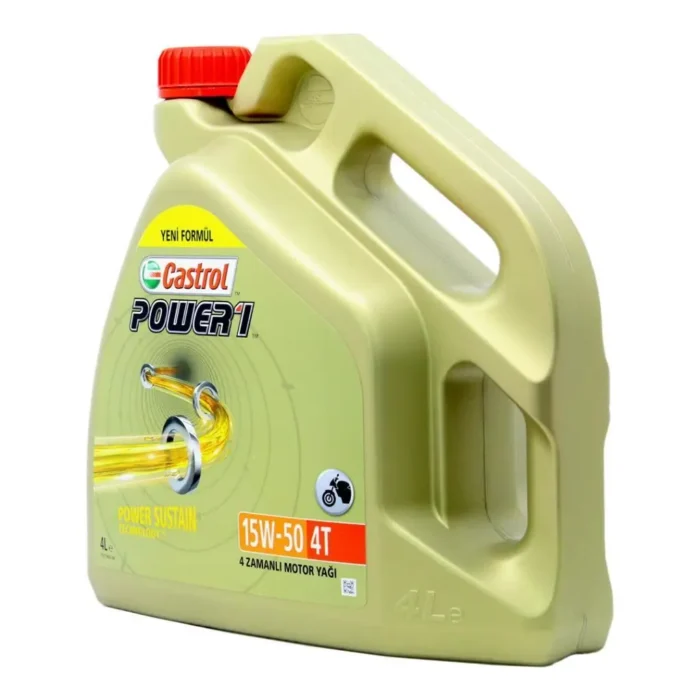 Castrol Power 1 4T 15W50 4 Lt Motosiklet Yağı (2 Adet) - Görsel 3